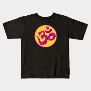 Spiritual Awakening Yoga Meditation Om Aum Symbol Kids T-Shirt